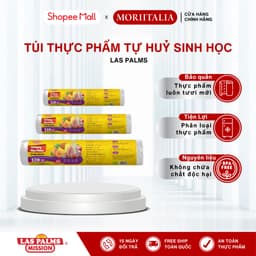 Thumbnail Túi Đựng Thực Phẩm LAS PALMS Tự Huỷ Sinh Học (120 túi/Cuộn) - Nhiều kích thước, An toàn tiện lợi 1