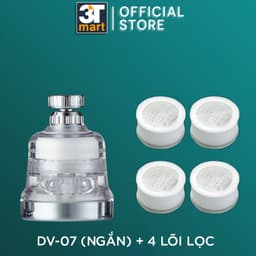 Thumbnail Đầu vòi rửa bát chén tăng áp LỌC KHỬ CLO DƯ điều hướng xoay 360 độ 3 chế độ nước C'MON DV-07 2