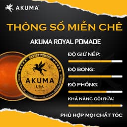 Thumbnail Sáp Vuốt Tóc, Gôm Xịt Tóc, Xịt Tạo Phồng Tóc AKUMA Hàng Chính Hãng (Tặng 2 Lược Vuốt Sáp Khi Mua Combo 2 Món) 3