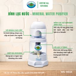 Thumbnail Bình Lọc Nước Ohiama Mineral Water Purifier MG-8818 20 Lit - Nấm Sứ Ceramic và Lõi Lọc 5 Tầng 2