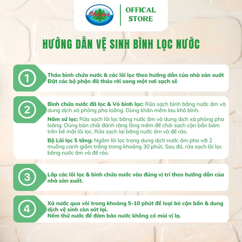 Ảnh Bình Lọc Nước Ohiama Mineral Water Purifier MG-8818 20 Lit - Nấm Sứ Ceramic và Lõi Lọc 5 Tầng 4