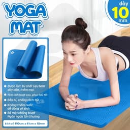 Thumbnail BG - Thảm Tập Yoga Chống Trượt  cao su nguyên khối NBR 10MM Cao Cấp chống trơn trượt loại xịn 3