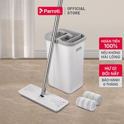 Thumbnail Cây lau nhà tự vắt thông minh, lau 360 độ, sàn nhà sạch khô nhanh, Bộ lau nhà có thùng  Parroti Pro PR01 1