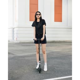 Thumbnail TheBlueTshirt - Áo thun trơn nữ tay ngắn phom suông cho nữ - Everyday Tee 100% Natural Cotton - Women 3