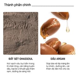 Thumbnail [ Date 10/2026] Sữa Rửa Mặt Rosette Làm Sáng Da Face Wash Pasta Ghassoul Bright 120G 2