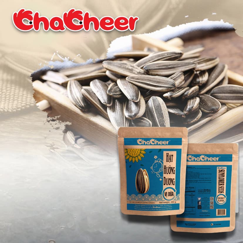 Ảnh Hạt Hướng Dương CHACHEER Vị Dừa 450g 1
