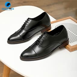 Thumbnail Giày công sở nam tăng chiều cao GC-16 Đen 1