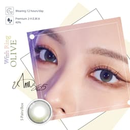 Thumbnail Lens 1 Ngày Màu Ombre Xanh Olive Loang Khói Ann365 Cận Loạn 0 – 8 Độ 2