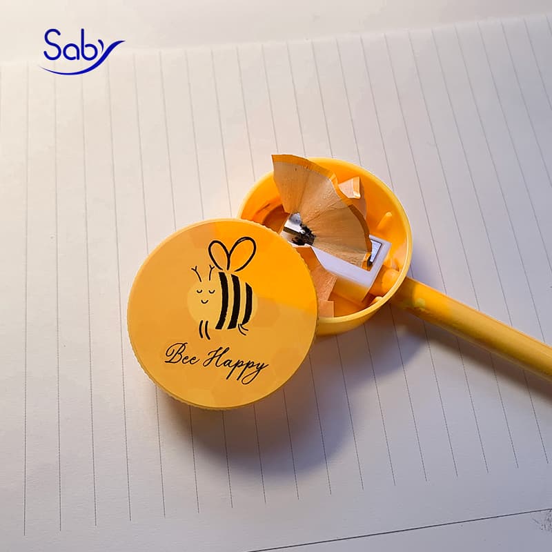 Ảnh Bộ dụng cụ học tập cho bé Saby 6 món bút chì thước kẻ gôm tẩy túi đựng bút đồ dùng học tập tiểu học 1