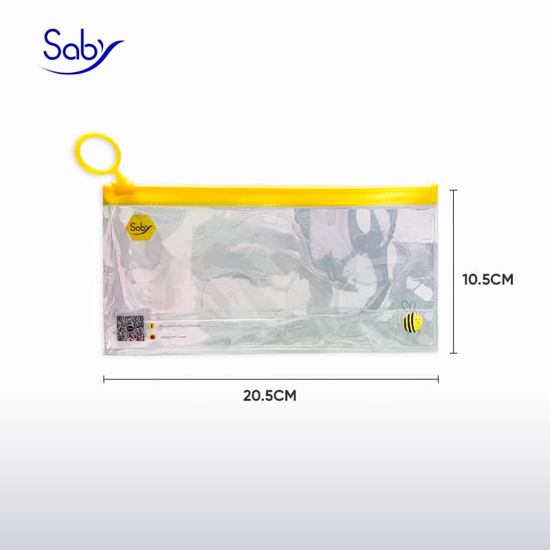 Ảnh Bộ dụng cụ học tập cho bé Saby 6 món bút chì thước kẻ gôm tẩy túi đựng bút đồ dùng học tập tiểu học 2
