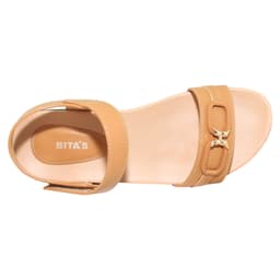 Thumbnail Sandal đế bằng nữ Bita's SYN.290 (Beige + Đen + Trắng) 2