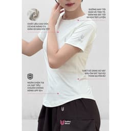 Thumbnail Áo thun thể thao nữ Essential Dri-FIT tập gym yoga chống tia UV chống nắng UPF 50+ Today U Wear 3