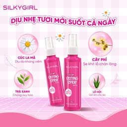 Thumbnail Xịt Giữ Lớp Trang Điểm Lâu Trôi Silkygirl Makeup Setting Spray - Matte 70ml 3