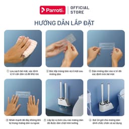 Thumbnail Miếng Dán Tường Thay Thế Bộ Cọ Bồn Cầu Silicon - SL02 2