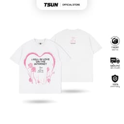 Thumbnail Áo Thun TSUN InternetLove Tee - Trắng - [UNISEX] - In Logo - Nam/Nữ - Local Brand - Streetwear 1