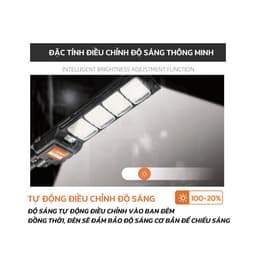 Thumbnail Đèn Năng Lượng Mặt Trời Liền Thể, Đèn Cao Áp Cảm Biến MODI SOLAR Chống Nước Loại 300W, 400W, 500W 2