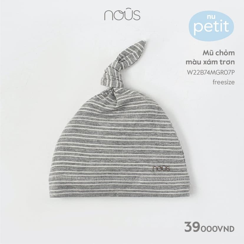 Ảnh Phụ kiện sơ sinh Nous - 1 đôi bao tay bao chân / 1 mũ sơ sinh Nous (newborn / sơ sinh / NB) 3