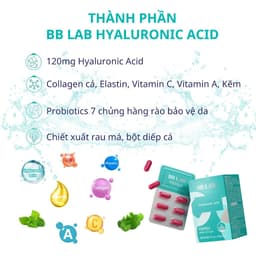 Thumbnail Viên Uống Cấp Ẩm BB LAB Hyaluronic Acid Giữ Ẩm, Giảm Khô Da, Tiết Dầu, Da Căng Bóng, Mịn Màng Hộp 30 Viên 4