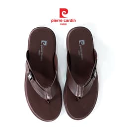 Thumbnail Dép nam Pierre Cardin Pháp da bò thật, đế cao su khắc logo, không bám vân mồ hôi 160 - Hàng chính hãng 2
