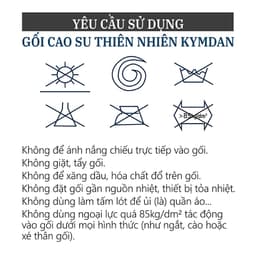 Thumbnail Gối cao su thiên nhiên Kymdan Pillow LumbarLatex Travel 2