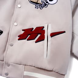 Thumbnail ÁO KHOÁC TAY DÀI UNISEX DA PU PHỐI HADES OBSTREPEROUS VARSITY JACKET - HADES BRAND CHÍNH HÃNG 2
