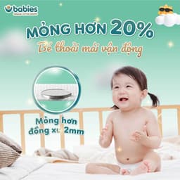 Thumbnail Combo 2 Bịch Bỉm Dán/ Bỉm Quần Babies Organic Thương Hiệu Việt, Mềm Mịn, Thấm Hút 1500ml, Đủ Size NB/S/M/L/XL/2XL/3XL 4