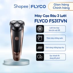 Thumbnail Máy Cạo Râu Flyco 3 Lưỡi Kép Thân Máy Chống Nước FS371VN - Hàng Chính Hãng 1