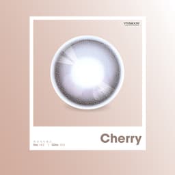 Thumbnail Kính áp tròng VIVIMOON LENSPRESSO cận nâu xám hồng cho mắt thở CHERRY, lens 06 tháng (Giá 01 đôi) 1