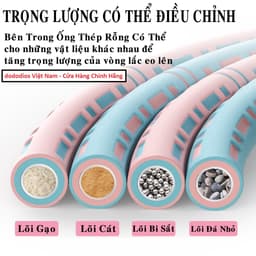Thumbnail Vòng Lắc Eo Giảm Mỡ Bụng Cho Nam Nữ - Tập Thể Dục Tại Nhà Hiệu Quả - Dụng Cụ Tập Bụng Eo Thon - Hàng Chính Hãng Dododios 3