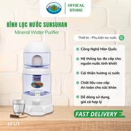 Thumbnail Bình Lọc Nước Sunsuhan Mineral Water Purifier 15L - Nấm Sứ Ceramic và Lõi Lọc 5 Tầng | Ohiama 1