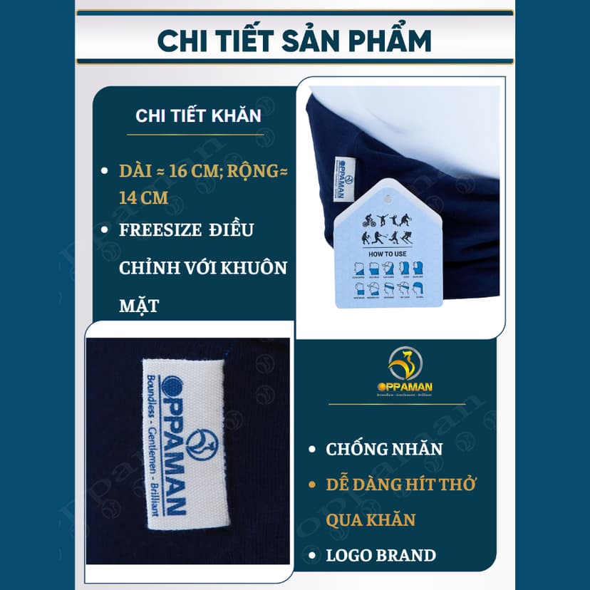 Ảnh Combo 3 khăn trùm đầu chống nắng khăn ống khăn đi phượt đi nắng chống tia uv xịn OKDN1 OPPAMAN 4