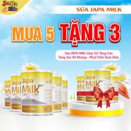 Thumbnail Mua 5 Tặng 3 sữa non Japa Milk bổ sung dưỡng chất, bé tăng cân , phát triển tốt hộp 400g Japa Milk 1