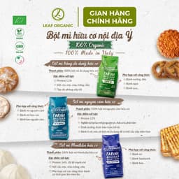 Thumbnail Bột mì hữu cơ Sima Bio 1kg các loại nguyên cám, đa dụng, Manitoba 3