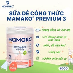 Thumbnail Sữa Dê Công Thức MAMAKO Nga Premium Số 3 - 800g Hỗ trợ tiêu hóa, tăng cường miễn dịch 3