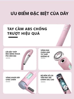 Thumbnail Dây Nhảy Đếm Số Bảo Hành 12 Tháng Dây Nhảy Thể Thao Bộ Số Thông Minh Chất Liều Dây PVC Lõi Thép Cleacco DNDS Boro Sport 1