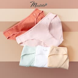 Thumbnail Combo 5 Quần Lót Nữ Mustoto 100% Cotton Lưng Thấp Thoải Mái Thoáng Mát (MQ29) 4