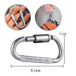 Thumbnail Móc Khóa Đi Phượt Cao Cấp Móc Chữ D Leo Núi Chất Liệu Hợp Kim Nhôm Chắc Chắn YESURE ( Màu ngẫu nhiên ) 1