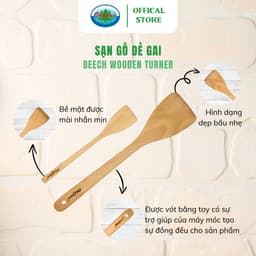 Thumbnail Sạn Gỗ Dẻ Gai Ohiama Beech Wooden Turner - Dụng Cụ Nhà Bếp, Nấu Ăn - Đồ Thủ Công Mỹ Nghệ Hàng VNXK 2