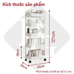 Thumbnail BG -  Kệ Tiện Lợi 5 TẦNG Xe Đẩy Spa YTC Để Đồ Đa Năng, bánh xe không có khóa 3