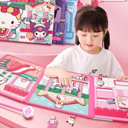 Thumbnail Combo 6 Cuốn Tranh Nam Châm Bóc Dán Chủ Đề Kuromi Và Các Nhân Vật Hoạt Hình Dễ Thương 2