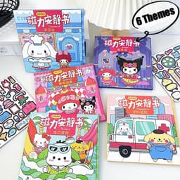Thumbnail Combo 6 Cuốn Tranh Nam Châm Bóc Dán Chủ Đề Kuromi Và Các Nhân Vật Hoạt Hình Dễ Thương 4