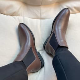 Thumbnail Giày da chelsea boots Inichi G1071 da loại tốt, có may đế 3