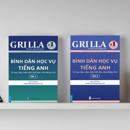 Thumbnail Sách - Combo 6 Bình dân học vụ tiếng Anh, Học đánh vần và Ngữ pháp theo quy luật 1 & 2 GRILLA 3