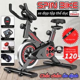 Thumbnail BG - Xe đạp tập thể dục nhỏ gọn tại nhà  Fitness, ELITE 03 có đồng hồ tập luyện, đo nhịp tim 1