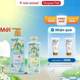Thumbnail Bộ Dầu gội xả Thảo dược Thái Dương 7 Hoa Bưởi Tây 500ml/ 200ml dành cho tóc gàu ngứa, nấm da đầu 3