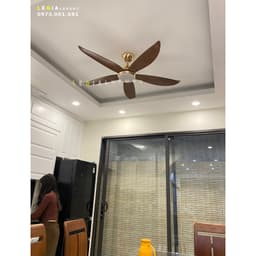 Thumbnail Quạt trần chung cư cổ ngắn Chính Hãng Lê Gia LGFAN669 gió mạnh rât khỏe phù hợp trần 2.3m đến 3.2m 2