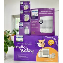 Thumbnail Philips Avent Bộ sản phẩm tiệt trùng hâm sữa cao cấp Hello! Baby 4
