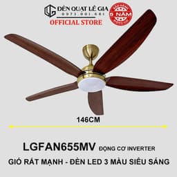 Thumbnail SIÊU SALE Top 5 Quạt Trần Gió Mạnh 2024 | Quạt Trần Phù Hợp Trần Từ 2.5m đến 4m | Bảo Hành Đến 5 Năm 3