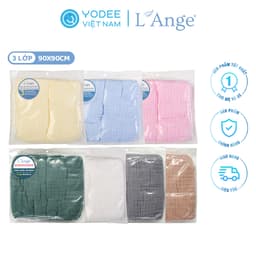 Thumbnail L’Ange Khăn vải bông 3 lớp 90x90cm (set 2 cái) 2