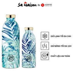 Thumbnail Bình giữ nhiệt chân không 24Bottles Clima họa tiết Lush chất liệu thép không gỉ 1